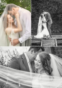 selection of beautiful bridal veil wedding photos