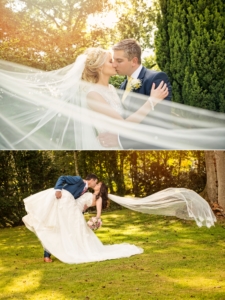 selection of beautiful wedding veil wedding photos