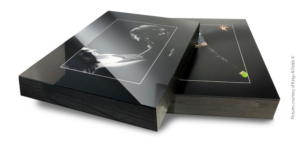 Acrylic pro product images showing front and side of wall art