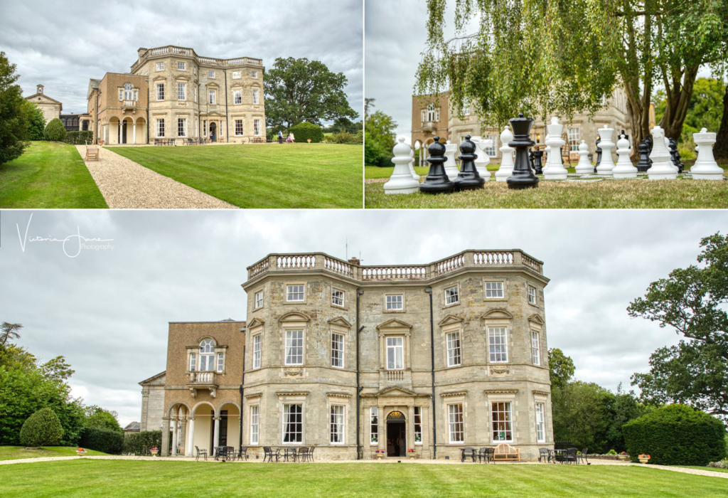 Main aspect of Bourton Hall & grounds